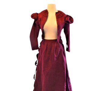 Antique Women's Dress Skirt Set **Condition** 1800's 1900's